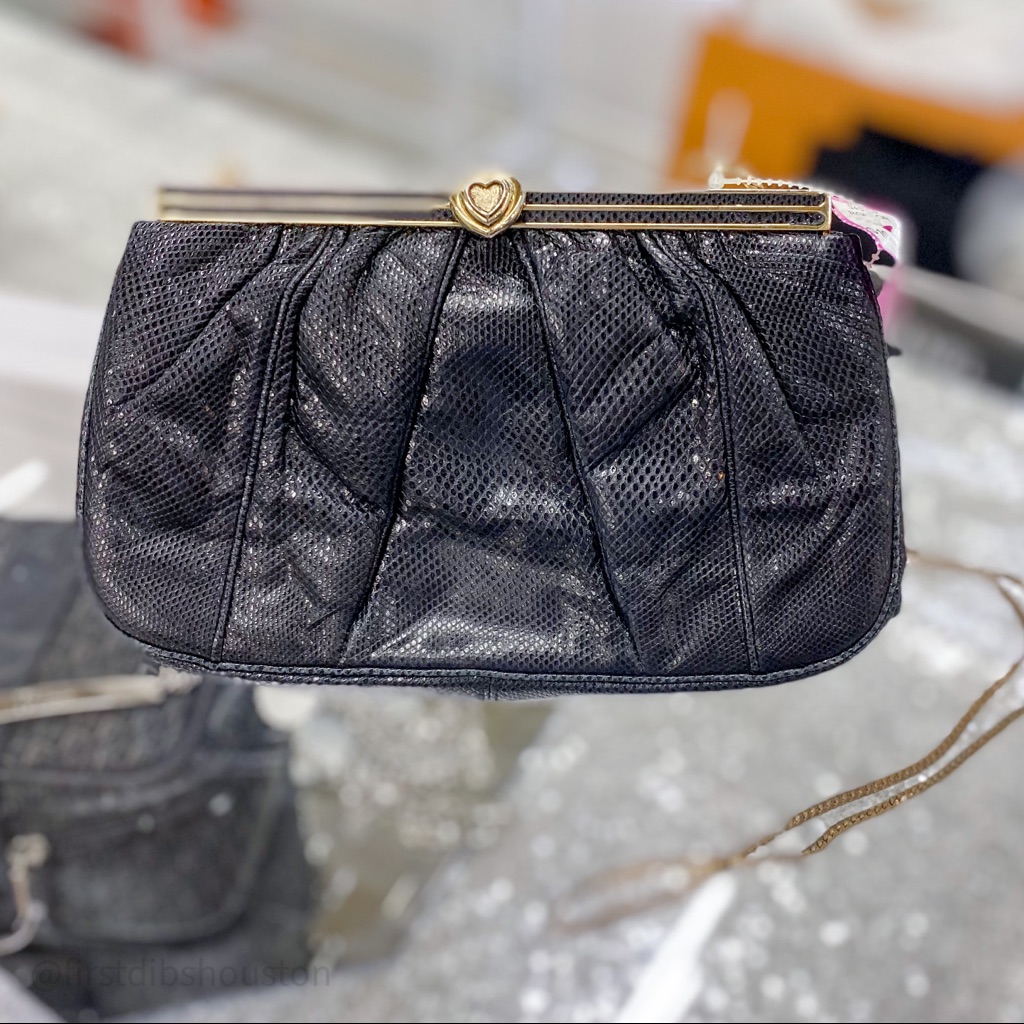 Judith Leiber Karung Pleated Evening Bag
